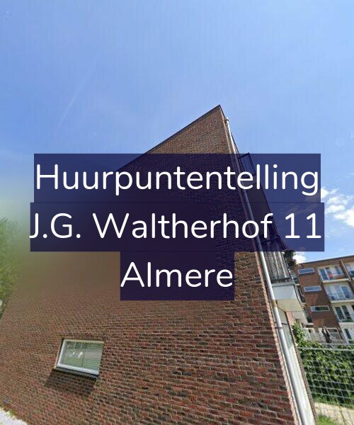 Foto gevel Huurpuntentelling voor J.G. Waltherhof 11, Almere