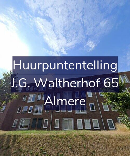 Foto gevel Huurpuntentelling voor J.G. Waltherhof 65, Almere