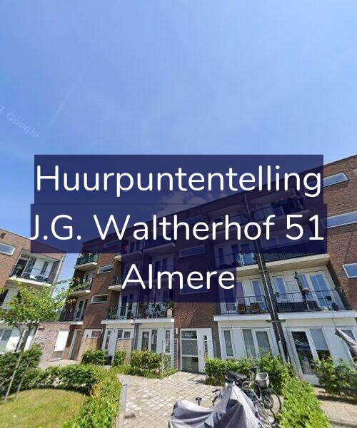 Foto gevel Huurpuntentelling voor J.G. Waltherhof 51, Almere