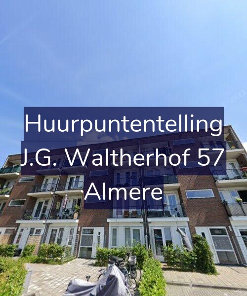 Foto gevel Huurpuntentelling voor J.G. Waltherhof 57, Almere