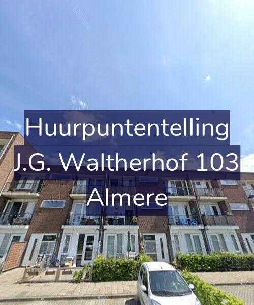 Foto gevel Huurpuntentelling voor J.G. Waltherhof 103, Almere