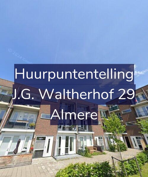 Foto gevel Huurpuntentelling voor J.G. Waltherhof 29, Almere
