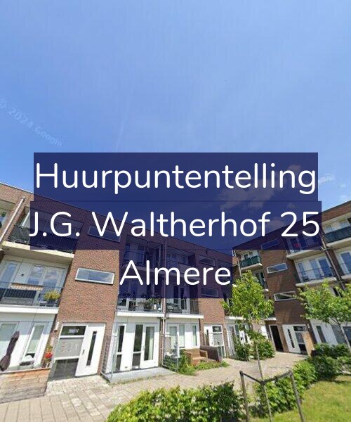 Foto gevel Huurpuntentelling voor J.G. Waltherhof 25, Almere