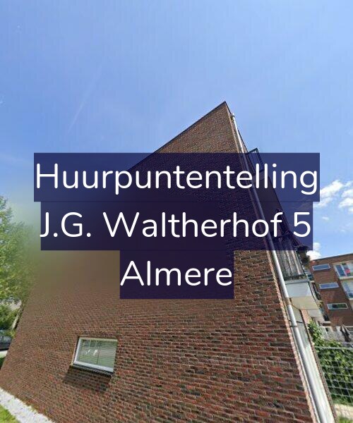 Foto gevel Huurpuntentelling voor J.G. Waltherhof 5, Almere