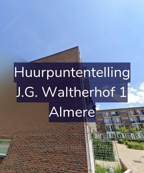 Foto gevel Huurpuntentelling voor J.G. Waltherhof 1, Almere