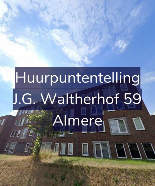 Foto gevel Huurpuntentelling voor J.G. Waltherhof 59, Almere