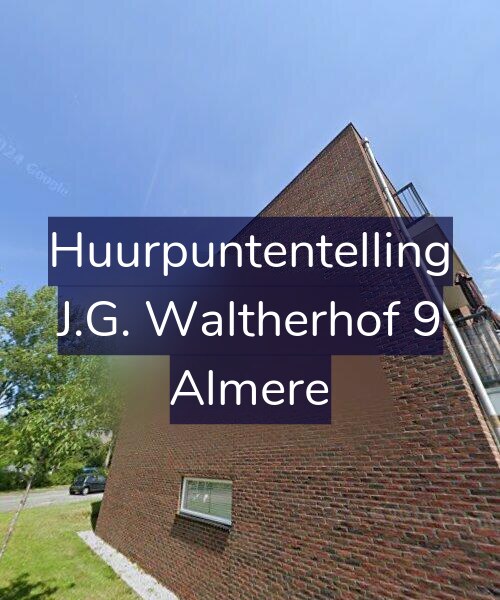 Foto gevel Huurpuntentelling voor J.G. Waltherhof 9, Almere