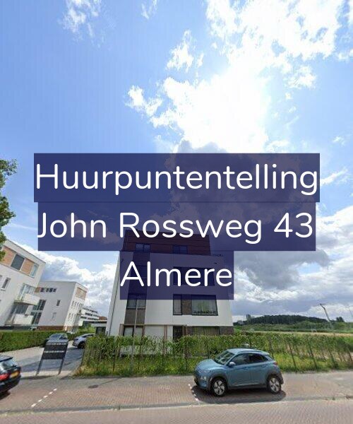 Foto gevel Huurpuntentelling voor John Rossweg 43, Almere