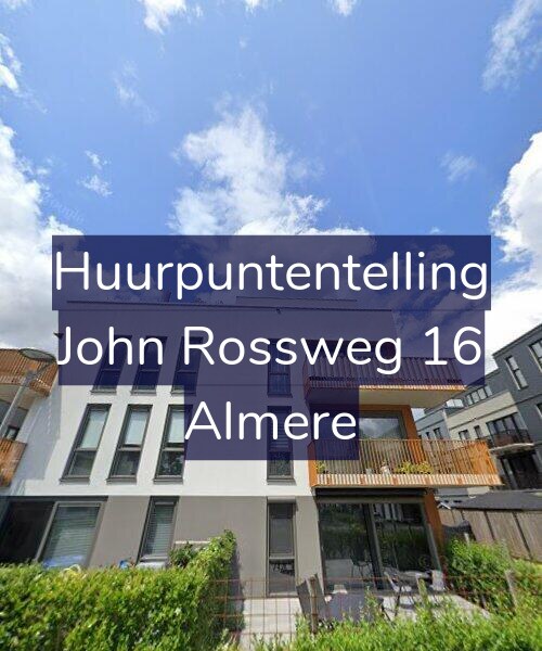 Foto gevel Huurpuntentelling voor John Rossweg 16, Almere