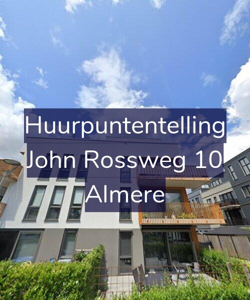 Foto gevel Huurpuntentelling voor John Rossweg 10, Almere