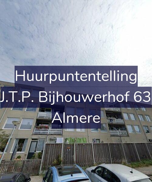 Foto gevel Huurpuntentelling voor J.T.P. Bijhouwerhof 63, Almere