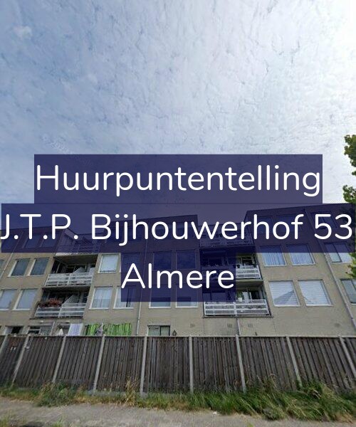 Foto gevel Huurpuntentelling voor J.T.P. Bijhouwerhof 53, Almere