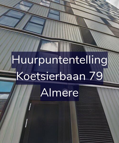Foto gevel Huurpuntentelling voor Koetsierbaan 79, Almere