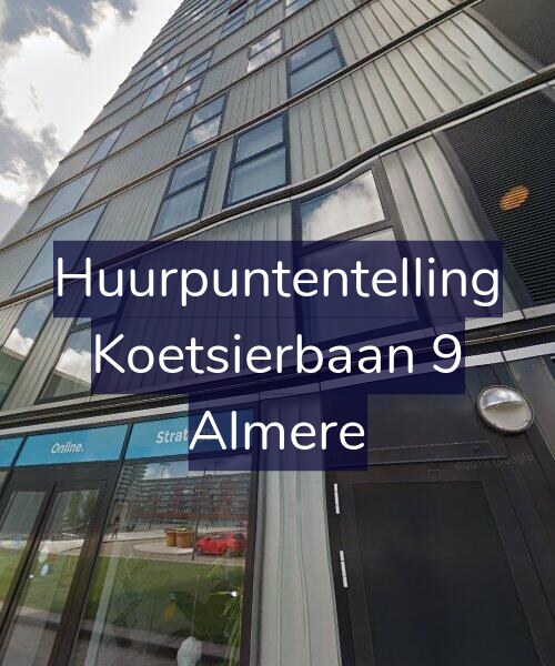 Foto gevel Huurpuntentelling voor Koetsierbaan 9, Almere