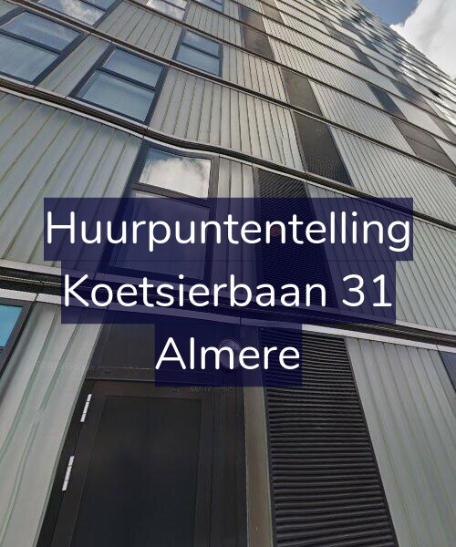 Foto gevel Huurpuntentelling voor Koetsierbaan 31, Almere
