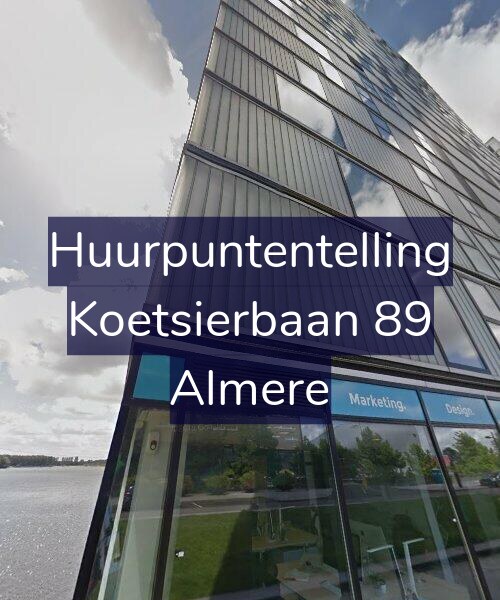 Foto gevel Huurpuntentelling voor Koetsierbaan 89, Almere