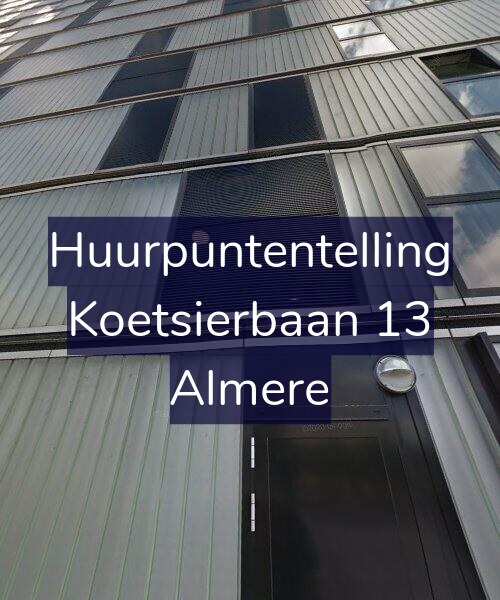 Foto gevel Huurpuntentelling voor Koetsierbaan 13, Almere