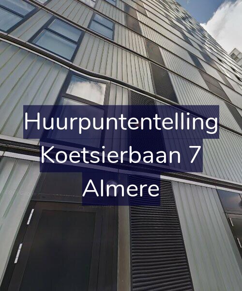 Foto gevel Huurpuntentelling voor Koetsierbaan 7, Almere