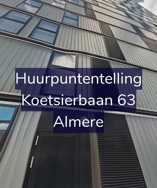 Foto gevel Huurpuntentelling voor Koetsierbaan 63, Almere