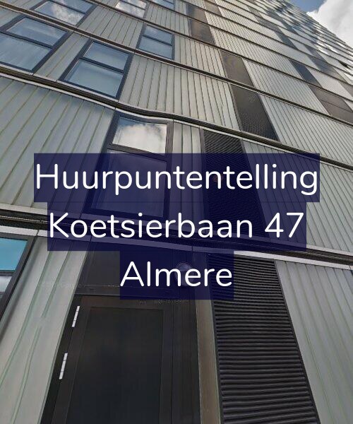 Foto gevel Huurpuntentelling voor Koetsierbaan 47, Almere