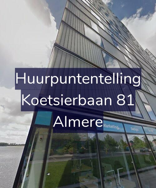 Foto gevel Huurpuntentelling voor Koetsierbaan 81, Almere