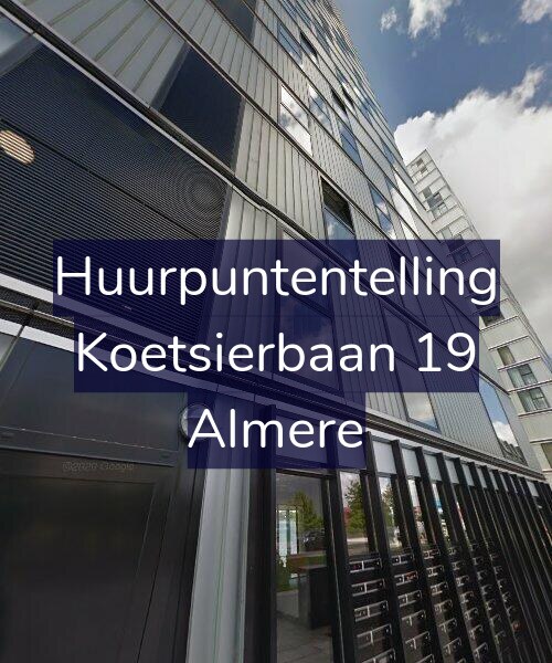 Foto gevel Huurpuntentelling voor Koetsierbaan 19, Almere