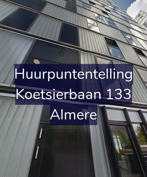 Foto gevel Huurpuntentelling voor Koetsierbaan 133, Almere