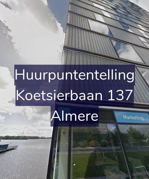 Foto gevel Huurpuntentelling voor Koetsierbaan 137, Almere