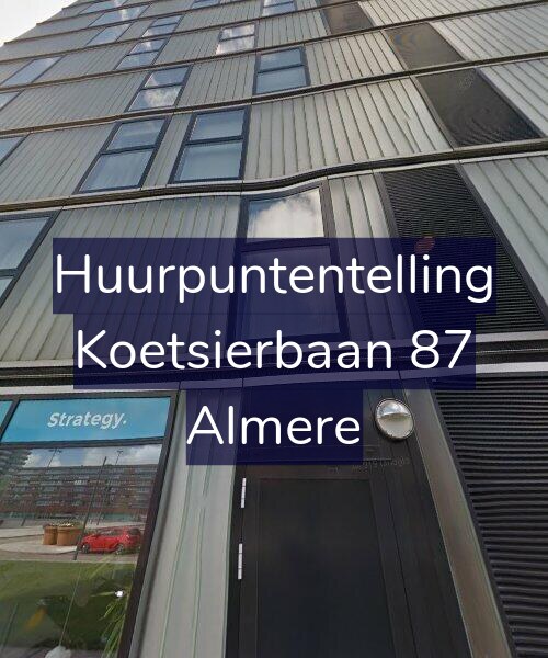 Foto gevel Huurpuntentelling voor Koetsierbaan 87, Almere
