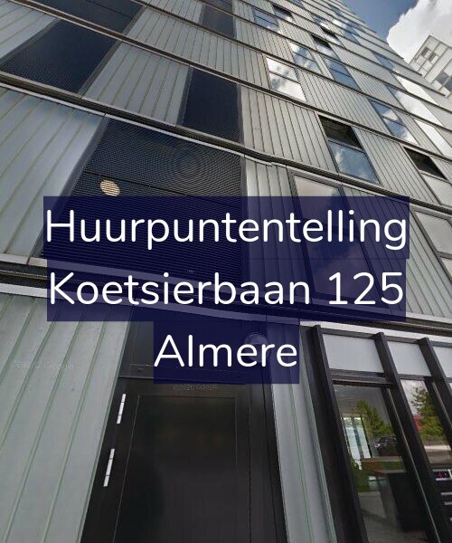 Foto gevel Huurpuntentelling voor Koetsierbaan 125, Almere