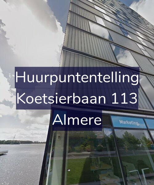 Foto gevel Huurpuntentelling voor Koetsierbaan 113, Almere