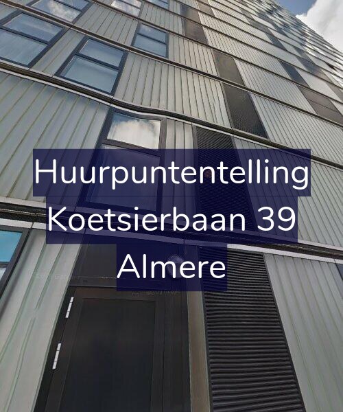 Foto gevel Huurpuntentelling voor Koetsierbaan 39, Almere