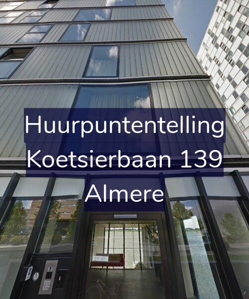 Foto gevel Huurpuntentelling voor Koetsierbaan 139, Almere
