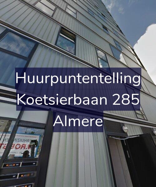Foto gevel Huurpuntentelling voor Koetsierbaan 285, Almere