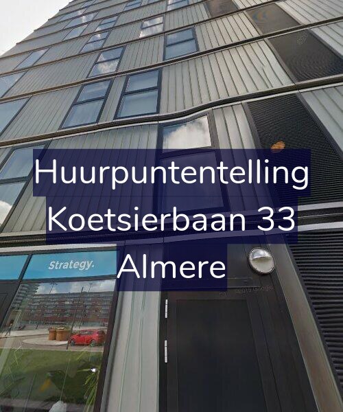 Foto gevel Huurpuntentelling voor Koetsierbaan 33, Almere
