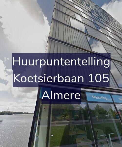 Foto gevel Huurpuntentelling voor Koetsierbaan 105, Almere