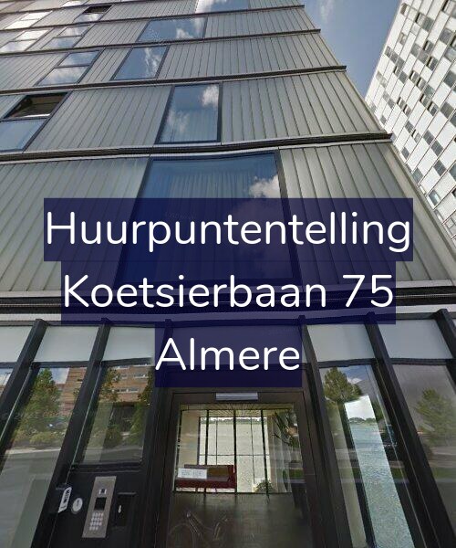 Foto gevel Huurpuntentelling voor Koetsierbaan 75, Almere