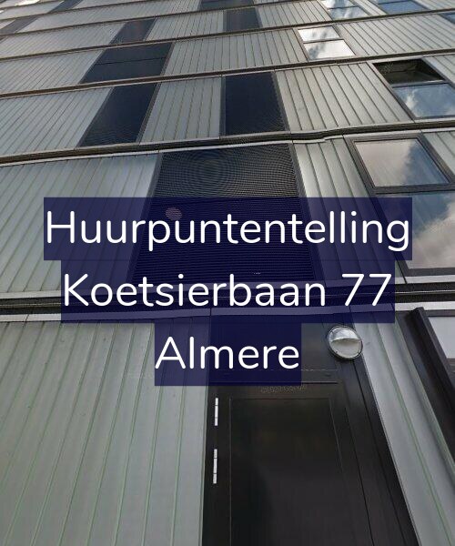 Foto gevel Huurpuntentelling voor Koetsierbaan 77, Almere