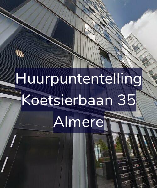 Foto gevel Huurpuntentelling voor Koetsierbaan 35, Almere