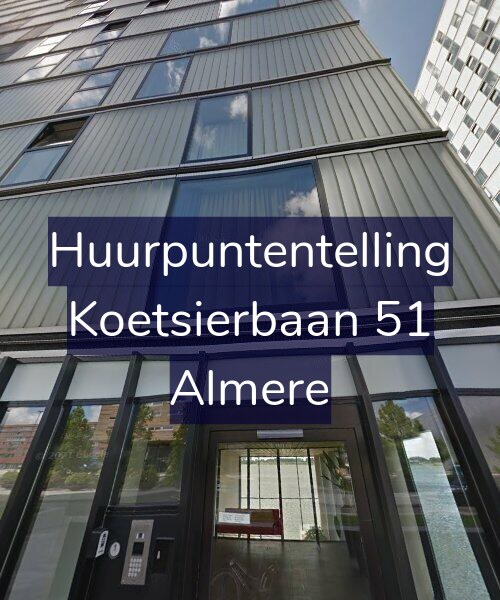 Foto gevel Huurpuntentelling voor Koetsierbaan 51, Almere