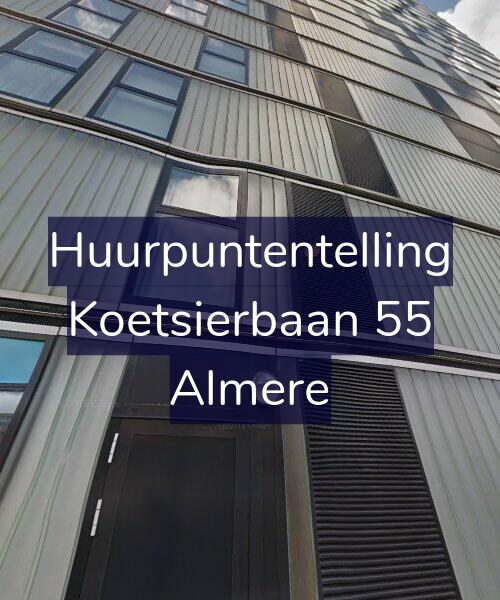 Foto gevel Huurpuntentelling voor Koetsierbaan 55, Almere