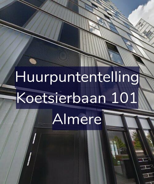 Foto gevel Huurpuntentelling voor Koetsierbaan 101, Almere