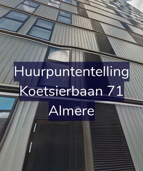 Foto gevel Huurpuntentelling voor Koetsierbaan 71, Almere