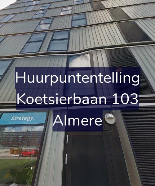 Foto gevel Huurpuntentelling voor Koetsierbaan 103, Almere
