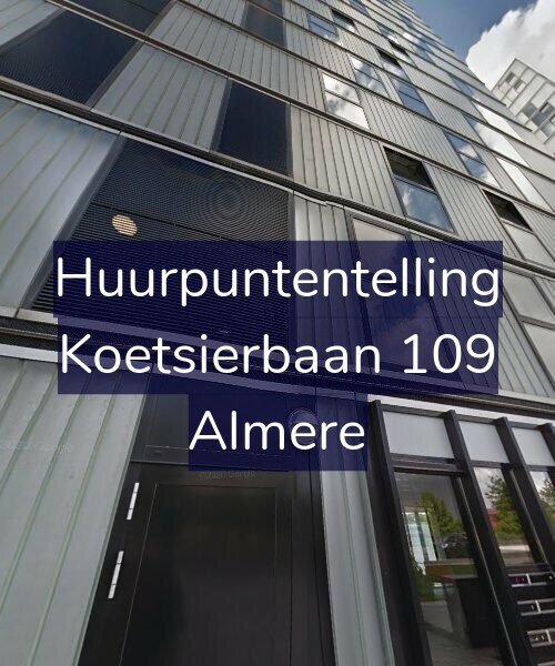 Foto gevel Huurpuntentelling voor Koetsierbaan 109, Almere