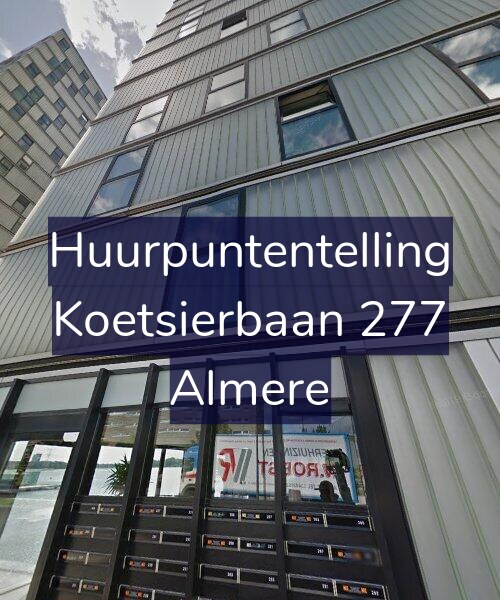 Foto gevel Huurpuntentelling voor Koetsierbaan 277, Almere