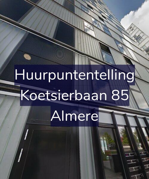 Foto gevel Huurpuntentelling voor Koetsierbaan 85, Almere