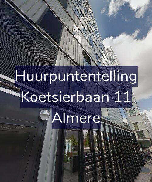 Foto gevel Huurpuntentelling voor Koetsierbaan 11, Almere