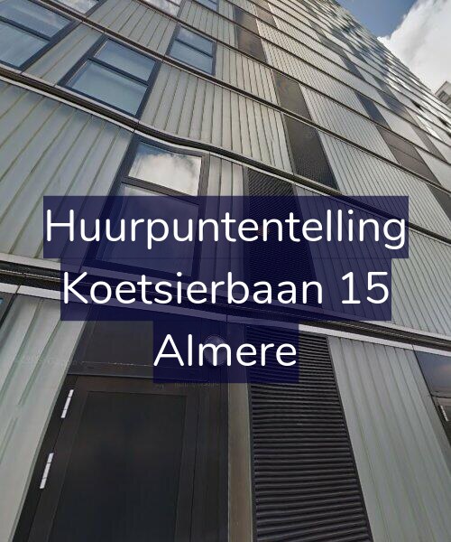 Foto gevel Huurpuntentelling voor Koetsierbaan 15, Almere