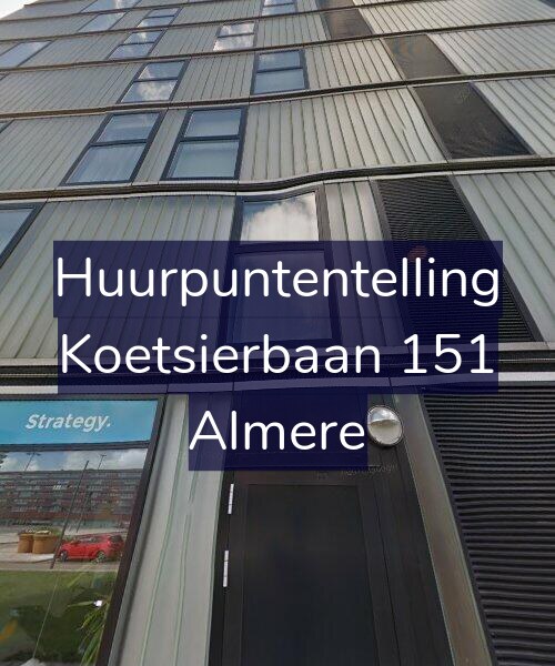 Foto gevel Huurpuntentelling voor Koetsierbaan 151, Almere